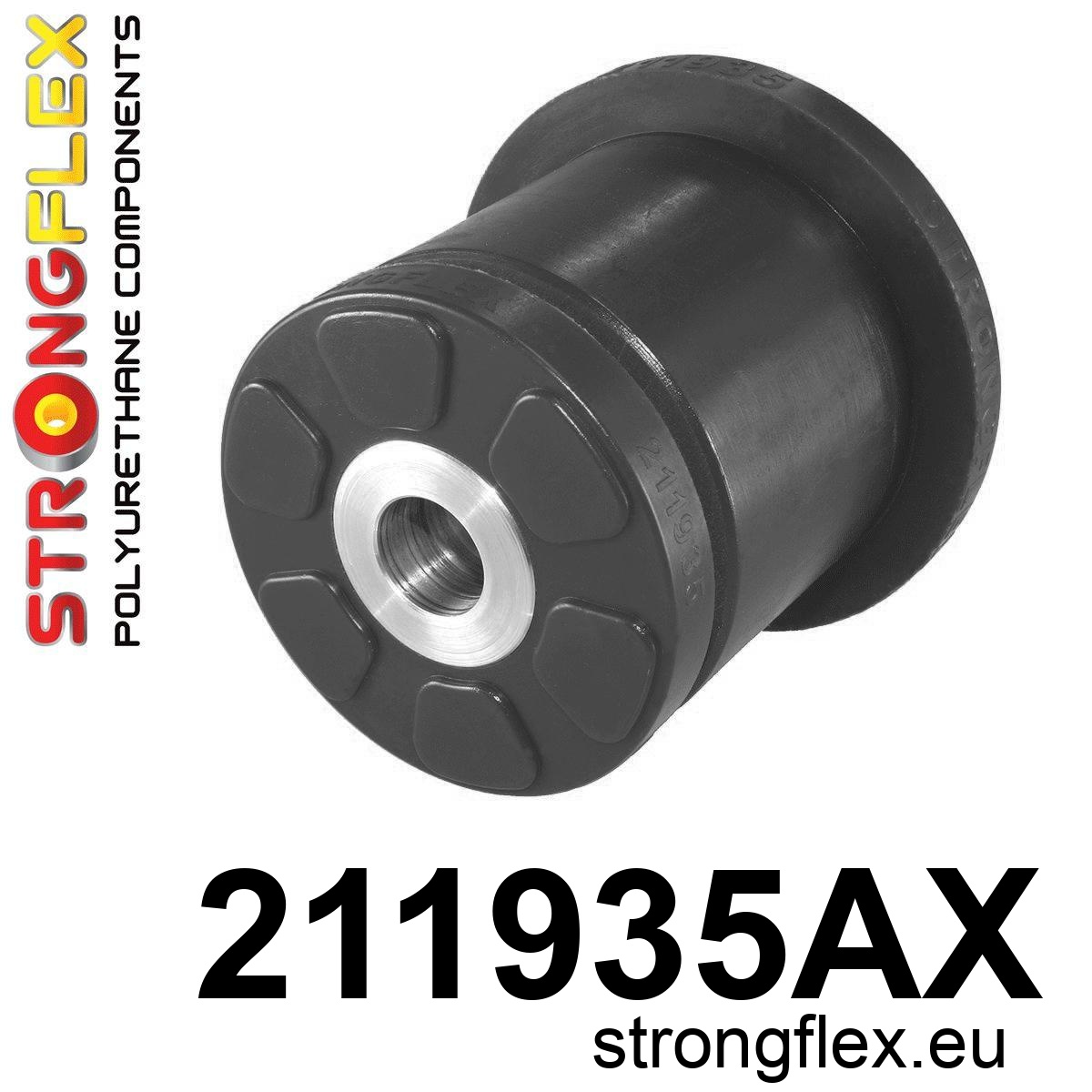 Strongflex Lexus / Toyota Achterste subframe rubbers SPORT ZWART – 216253AX 1 Strongflex Lexus / Toyota Achterste subframe – voorste rubber SPORT ZWART – 211935AX
