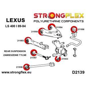 Strongflex Lexus / Toyota Achterste stabilisatorrubber – 211958B