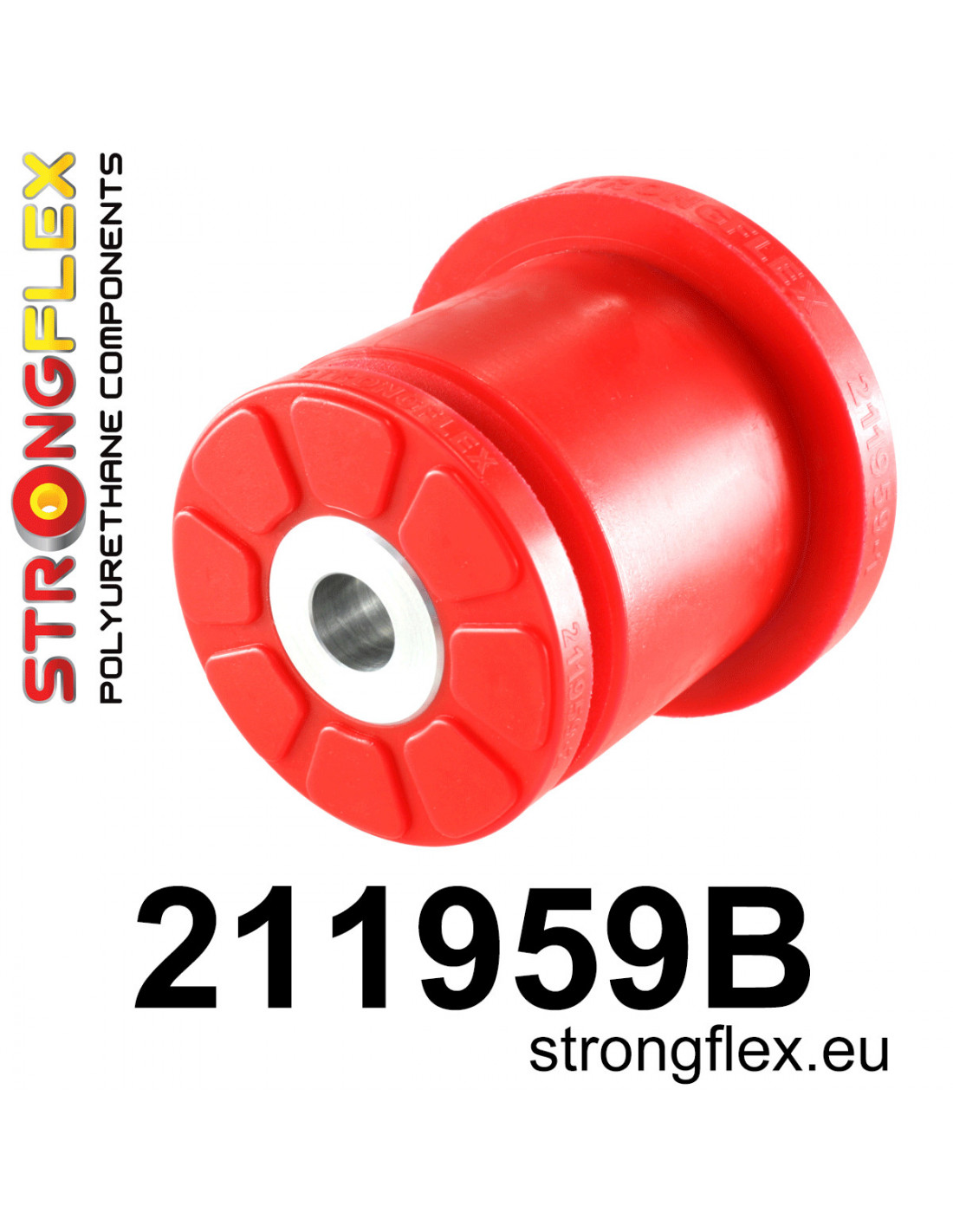Strongflex Lexus / Toyota Achterste subframe - voorste rubber – 211959B 1 Strongflex Lexus / Toyota Achterste subframe - voorste rubber – 211959B