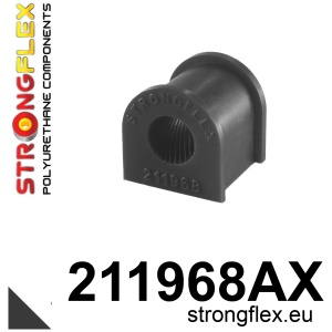 Strongflex Toyota Camry / Carina / Celica Achterste stabilisatorrubber SPORT ZWART – 211968AX