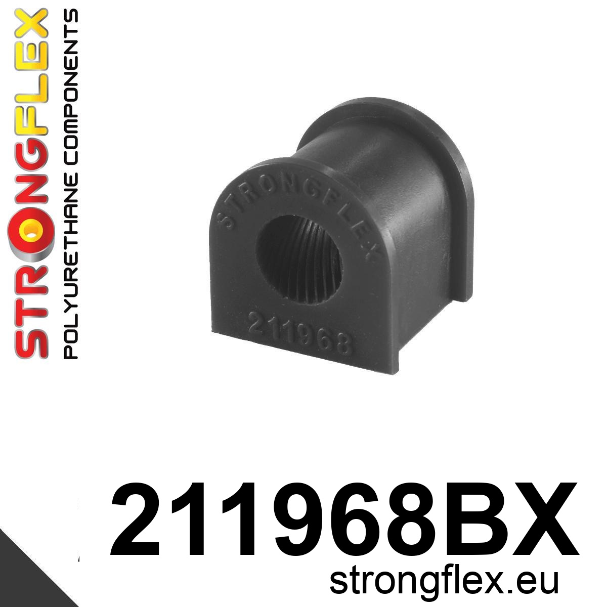 Strongflex Toyota Camry / Carina / Celica Achterste stabilisatorrubber ZWART – 211968BX 1 Strongflex Toyota Camry / Carina / Celica Achterste stabilisatorrubber ZWART – 211968BX