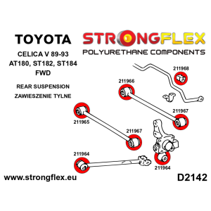 Strongflex Toyota Camry / Carina / Celica Achterste stabilisatorrubber – 211968B