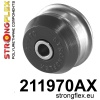 Strongflex Toyota Avensis / Corolla Vooras draagarm achterste rubber SPORT ZWART – 211970AX