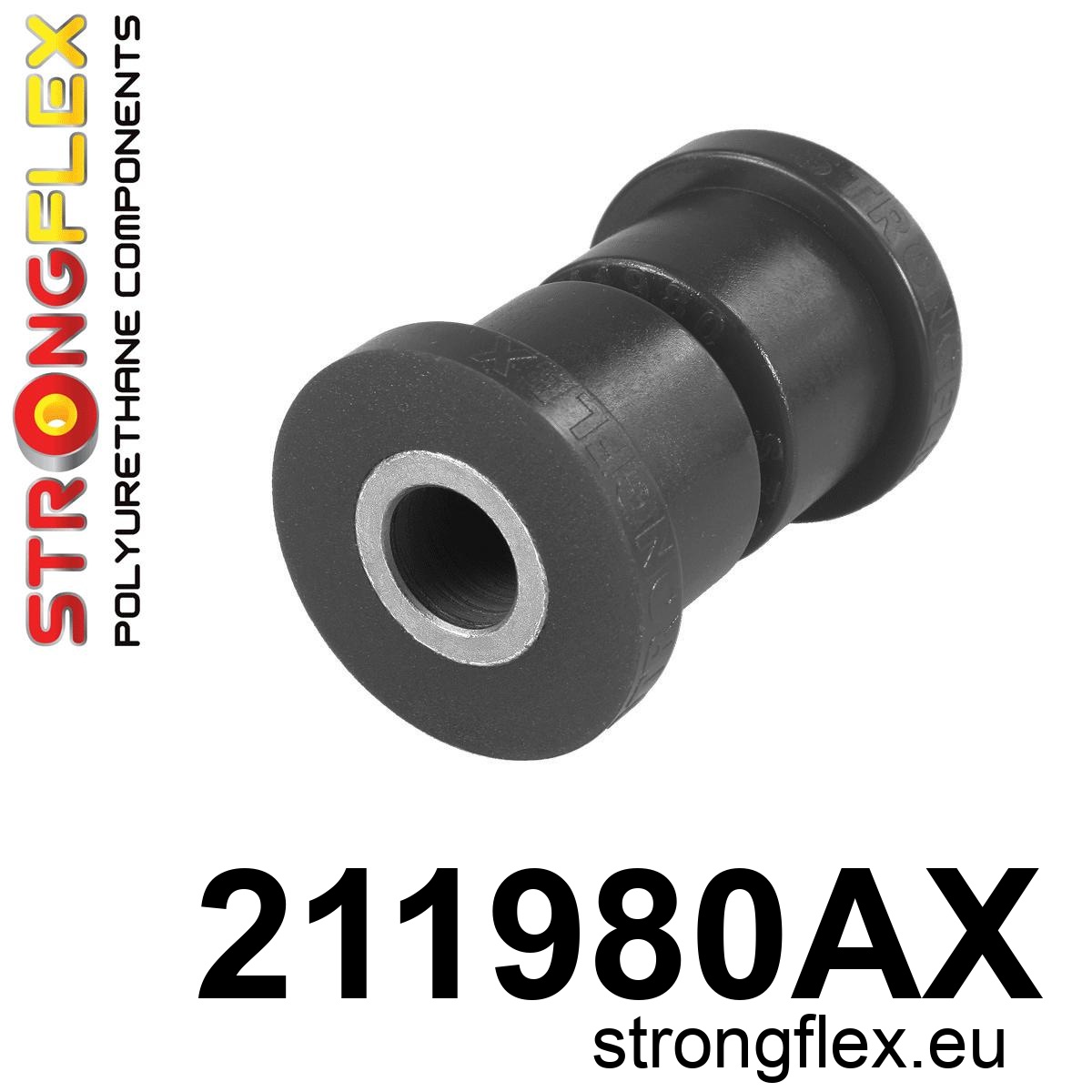 Strongflex Toyota Corolla Complete ophangrubberset SPORT ZWART – 216285AX 2 Strongflex Toyota Corolla Vooras draagarm rubber voor SPORT ZWART – 211980AX