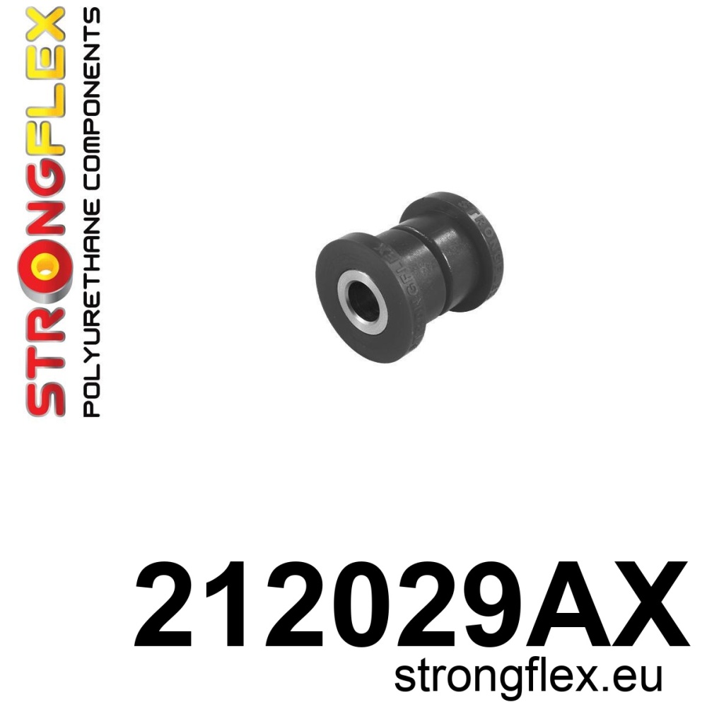 Strongflex Toyota Paseo / Starlet / Tercel Rubber panhardstang – naar carrosserie SPORT ZWART – 212029AX