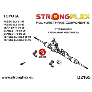 Strongflex Toyota Paseo / Sera / Starlet Stuurhuisrubber ZWART – 212031BX