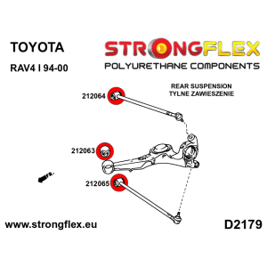Strongflex Toyota RAV4 Achterste bovenste draagarmrubber SPORT – 212064A