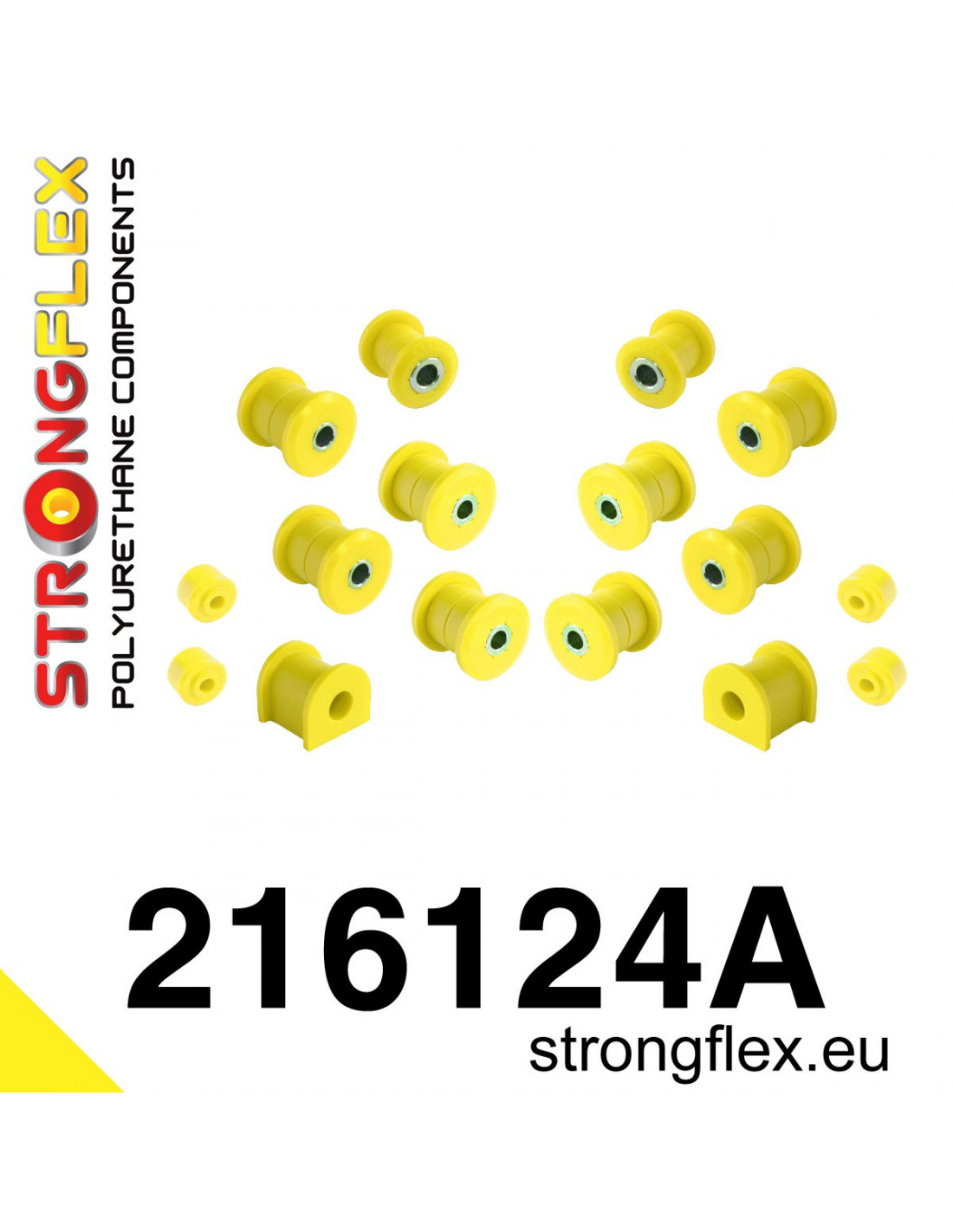 Strongflex Toyota 4Runner / Land Cruiser Polyurethaan rubberset achteras SPORT – 216124A 1 Strongflex Toyota 4Runner / Land Cruiser Polyurethaan rubberset achteras SPORT – 216124A