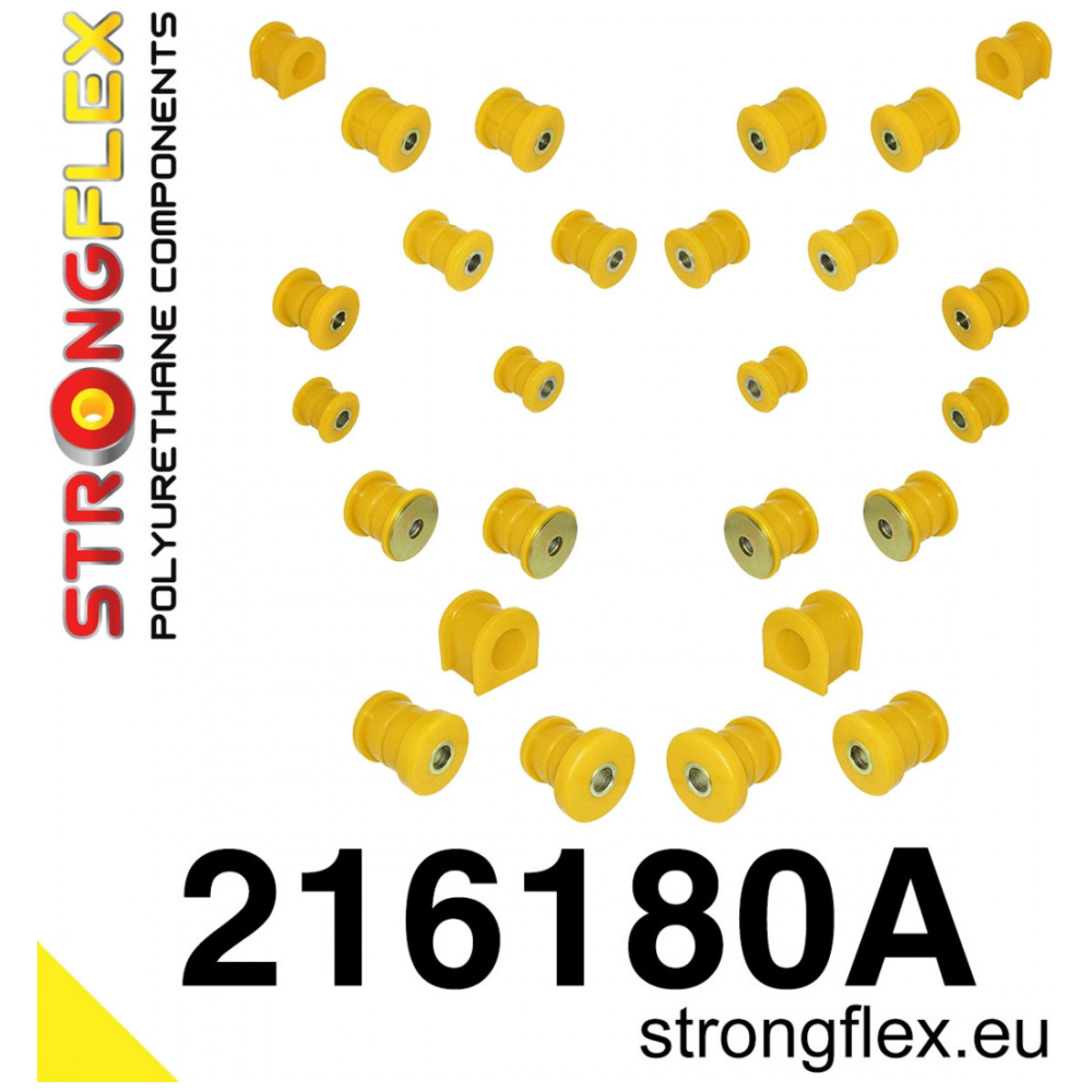 Strongflex Lexus / Toyota Polyurethan-Buchsensatz Vorder- und Hinterachse SPORT – 216180A
