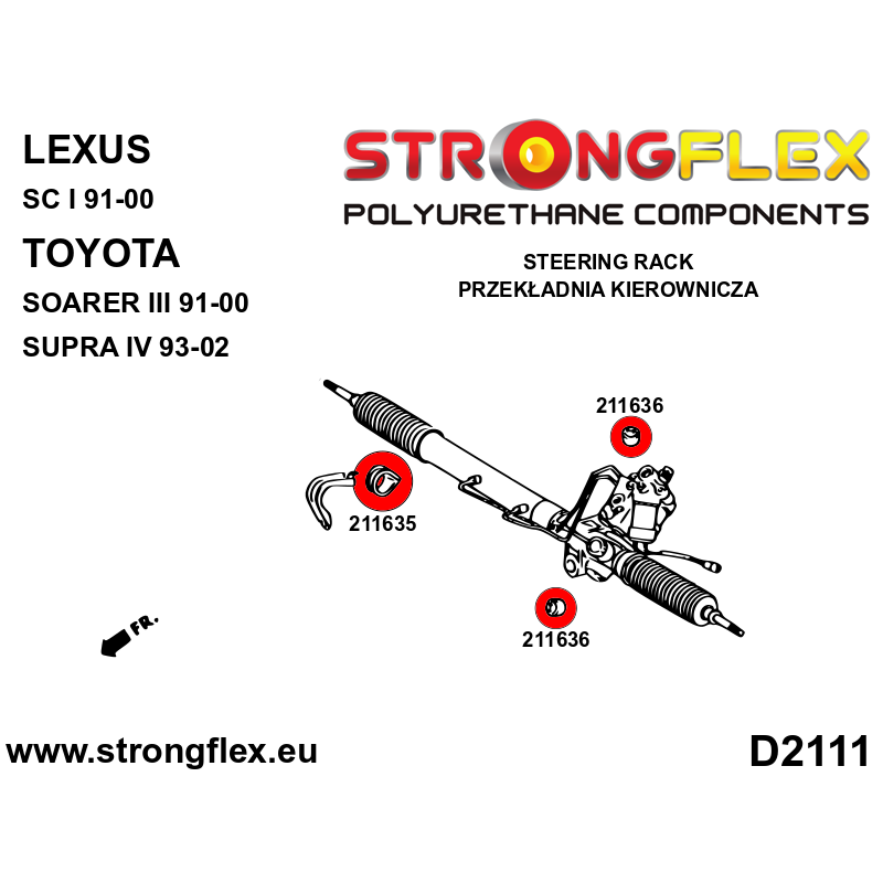 Strongflex Lexus / Toyota Stuurhuis bevestigingsset SPORT – 216227A 2 Strongflex Lexus / Toyota Stuurhuis bevestigingsset SPORT – 216227A - Image 2