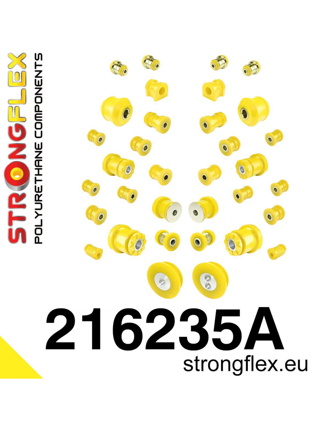 Strongflex Lexus GS / IS / IS-F Polyurethaan rubberset voor- en achteras SPORT – 216235A 1 Strongflex Lexus GS / IS / IS-F Polyurethaan rubberset voor- en achteras SPORT – 216235A
