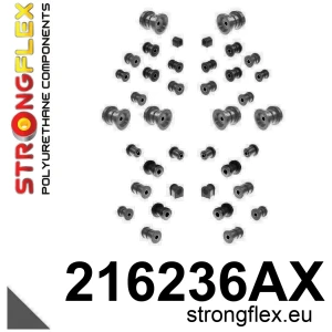 Strongflex Toyota Chaser / Cresta / Crown Stabilisator rubbers SPORT ZWART – 211897AX