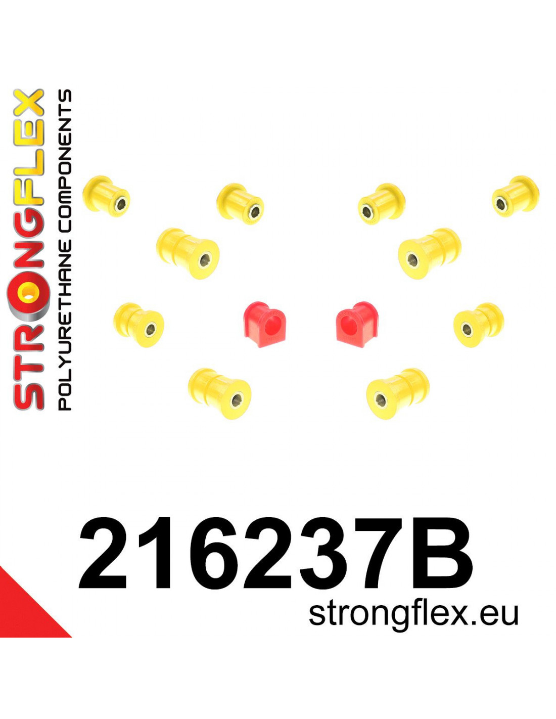 Strongflex Toyota Soarer / Supra Voorwielophanging rubberset – 216237B 1 Strongflex Toyota Soarer / Supra Voorwielophanging rubberset – 216237B