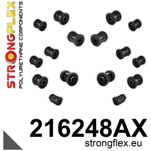Strongflex Lexus GS / IS-F / IS Achteras voorste draagarm rubber SPORT ZWART – 211888AX