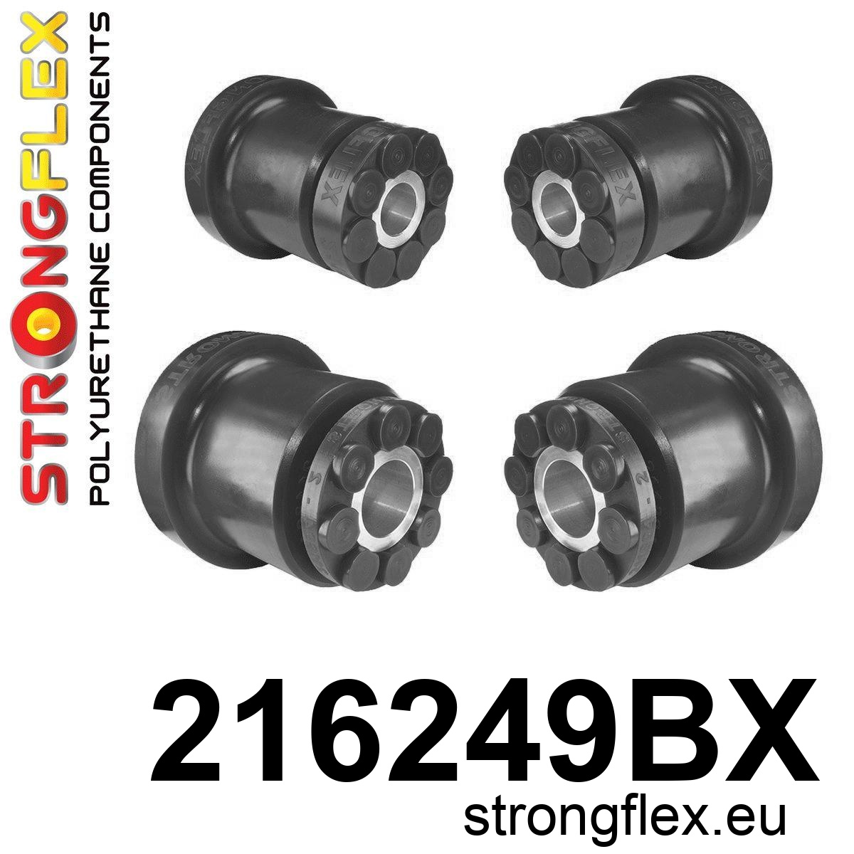 Strongflex Lexus GS / IS-F / IS Achterste subframe rubber ZWART – 216249BX 2 Strongflex Lexus GS / IS-F / IS Achterste subframe rubber ZWART – 216249BX