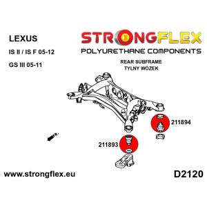 Strongflex Lexus GS / IS-F / IS Achterste subframerubberset SPORT – 216249A