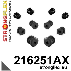 Strongflex Lexus / Toyota Voorste bovenste draagarmrubber SPORT ZWART – 211925AX