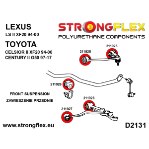 Strongflex Lexus / Toyota Vooras rubberset SPORT – 216251A