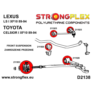 Strongflex Lexus / Toyota Complete ophangrubberset SPORT – 216257A