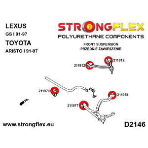 Strongflex Lexus / Toyota Complete ophangrubberset – 216266B