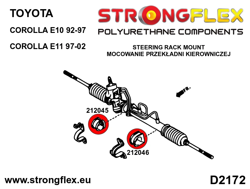 Strongflex Toyota Corolla Complete ophangrubberset ZWART – 216285BX 3 Strongflex Toyota Corolla Complete ophangrubberset ZWART – 216285BX - Afbeelding 3