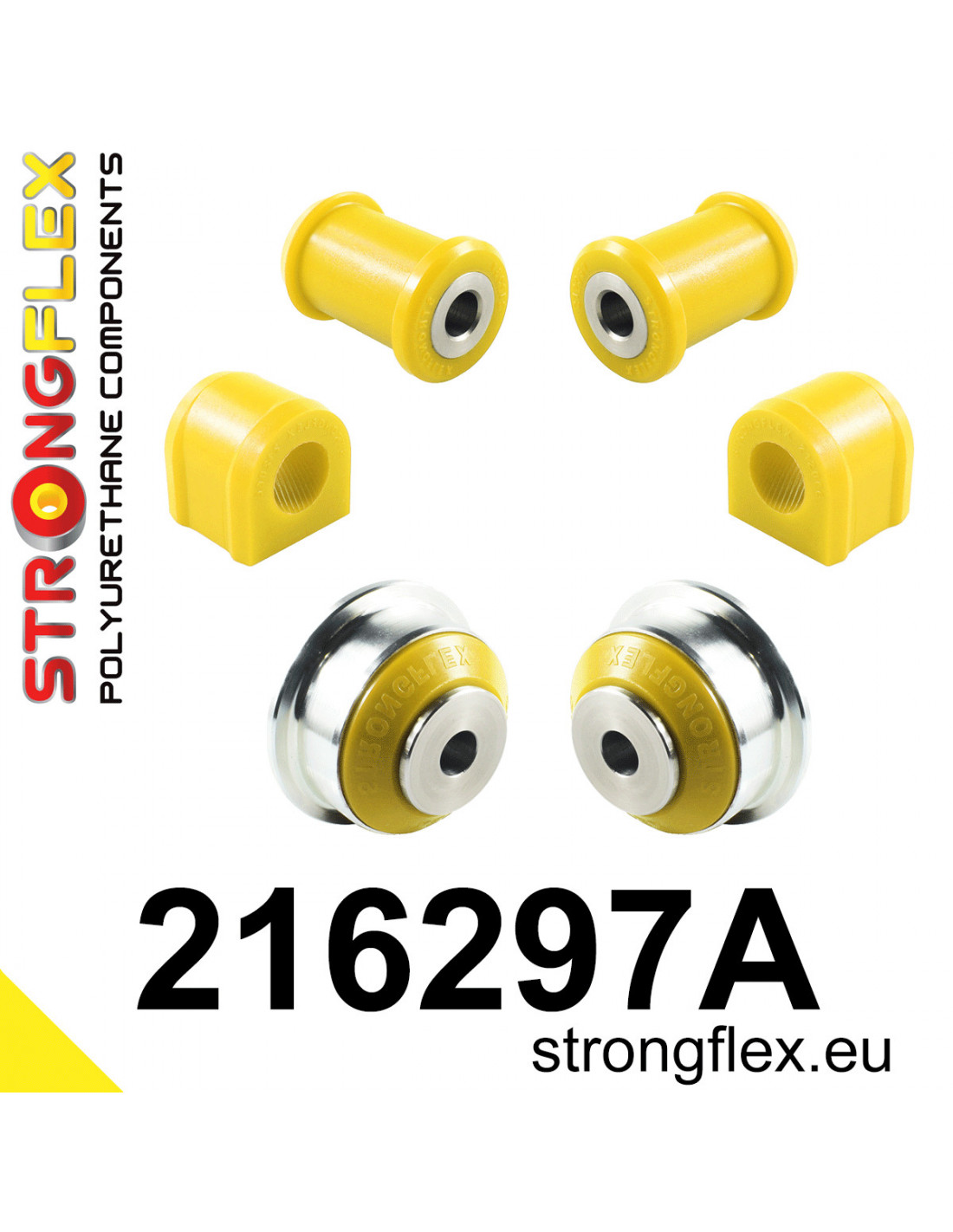 Strongflex Toyota Yaris Vooras rubberset SPORT – 216297A 1 Strongflex Toyota Yaris Vooras rubberset SPORT – 216297A