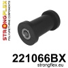 Strongflex Volkswagen Golf / Jetta Rubber draagarm/draagarm achteras 4×4 ZWART – 221066BX