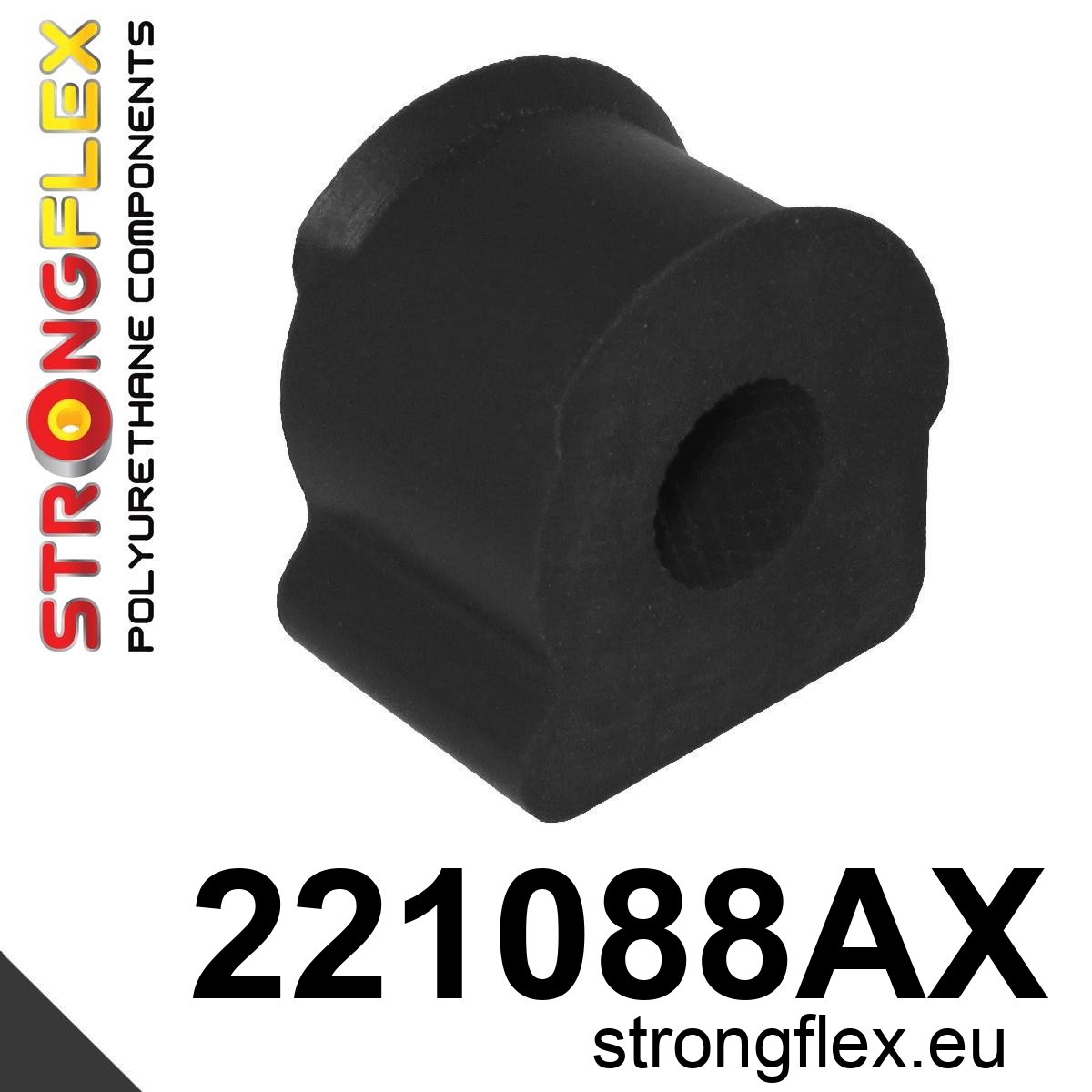 Strongflex Audi / Volkswagen Voorste stabilisatorrubber SPORT ZWART – 221088AX 1 Strongflex Audi / Volkswagen Voorste stabilisatorrubber SPORT ZWART – 221088AX