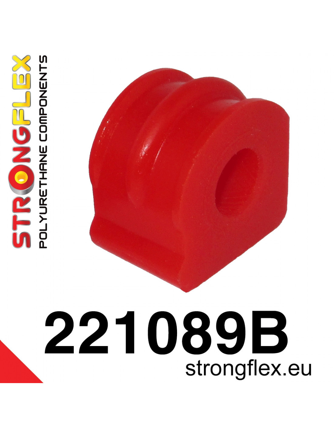 Strongflex Audi / Volkswagen Voorste stabilisatorrubber 15-23mm – 221089B 1 Strongflex Audi / Volkswagen Voorste stabilisatorrubber 15-23mm – 221089B