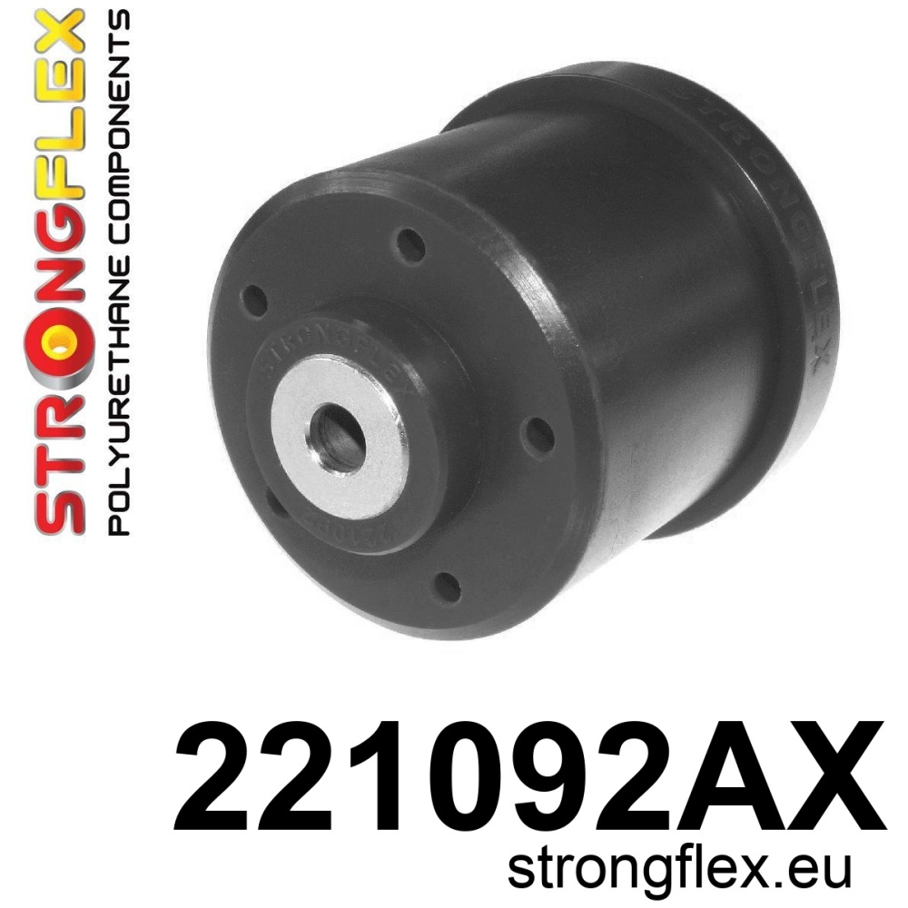 Strongflex Volkswagen Polo Achteras-subframer- rubbers 71,5 mm SPORT ZWART – 221092AX