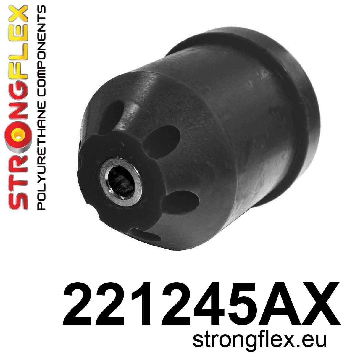 Strongflex Audi / Volkswagen Achterbalkrubber 72mm SPORT ZWART – 221245AX 1 Strongflex Audi / Volkswagen Achterbalkrubber 72mm SPORT ZWART – 221245AX
