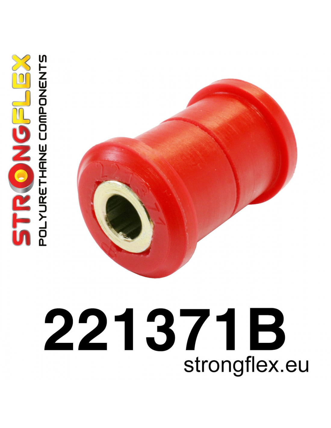 Strongflex Audi / Volkswagen Achteras draagarm binnenste rubber – 221371B 1 Strongflex Audi / Volkswagen Achteras draagarm binnenste rubber – 221371B