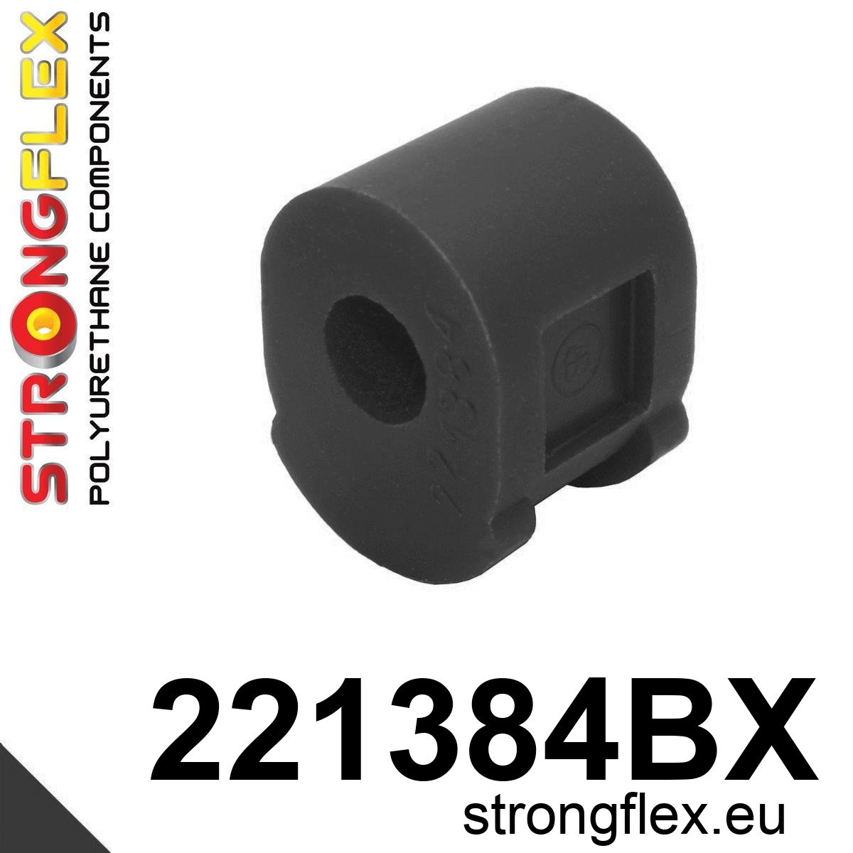 Strongflex Volkswagen Caddy / Golf / Jetta Vooras binnenste stabilisatorrubber ZWART – 221384BX 1 Strongflex Volkswagen Caddy / Golf / Jetta Vooras binnenste stabilisatorrubber ZWART – 221384BX