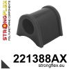 Strongflex Volkswagen Golf / Jetta / Scirocco Achteras buitenste stabilisatorrubber SPORT ZWART – 221388AX