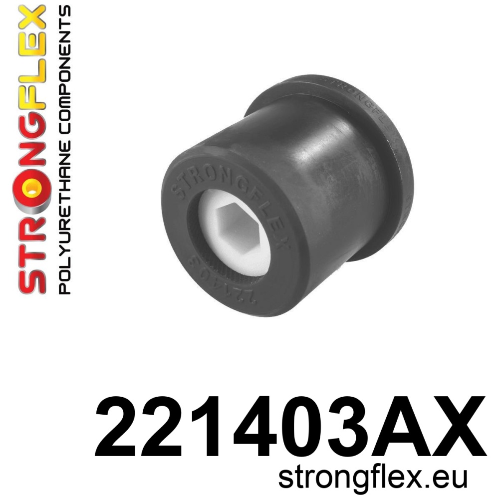 Strongflex Audi / Seat Vooras draagarm achterste rubber SPORT ZWART – 221403AX