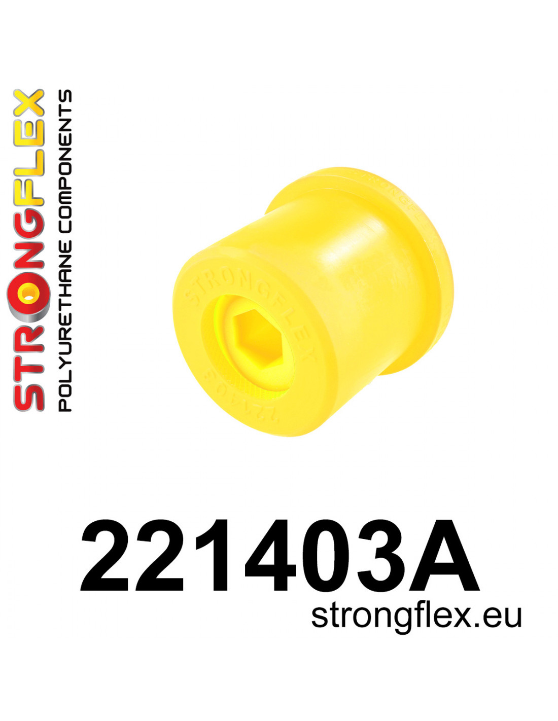 Strongflex Audi A2 / A3 / TT Vooras draagarm achterste rubber SPORT – 221403A 1 Strongflex Audi A2 / A3 / TT Vooras draagarm achterste rubber SPORT – 221403A