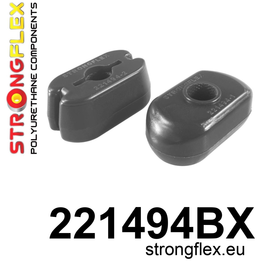 Strongflex Audi / Volkswagen Tweedelig motorsteun voor onder- pendelsteun ZWART – 221494BX