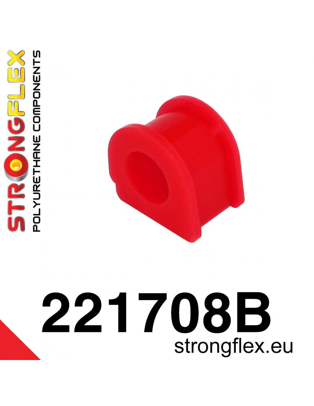 Strongflex Volkswagen Golf / Jetta Achterste binnenste stabilisatorrubber 18,5-20mm – 221708B 1 Strongflex Volkswagen Golf / Jetta Achterste binnenste stabilisatorrubber 18,5-20mm – 221708B