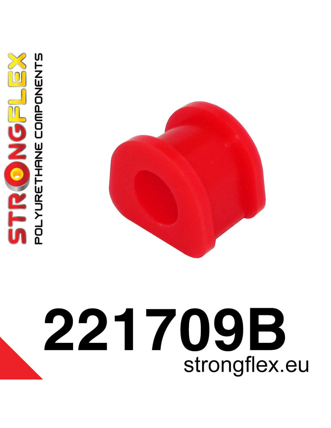 Strongflex Volkswagen Golf / Jetta Achterste buitenste stabilisatorrubber – 221709B 1 Strongflex Volkswagen Golf / Jetta Achterste buitenste stabilisatorrubber – 221709B