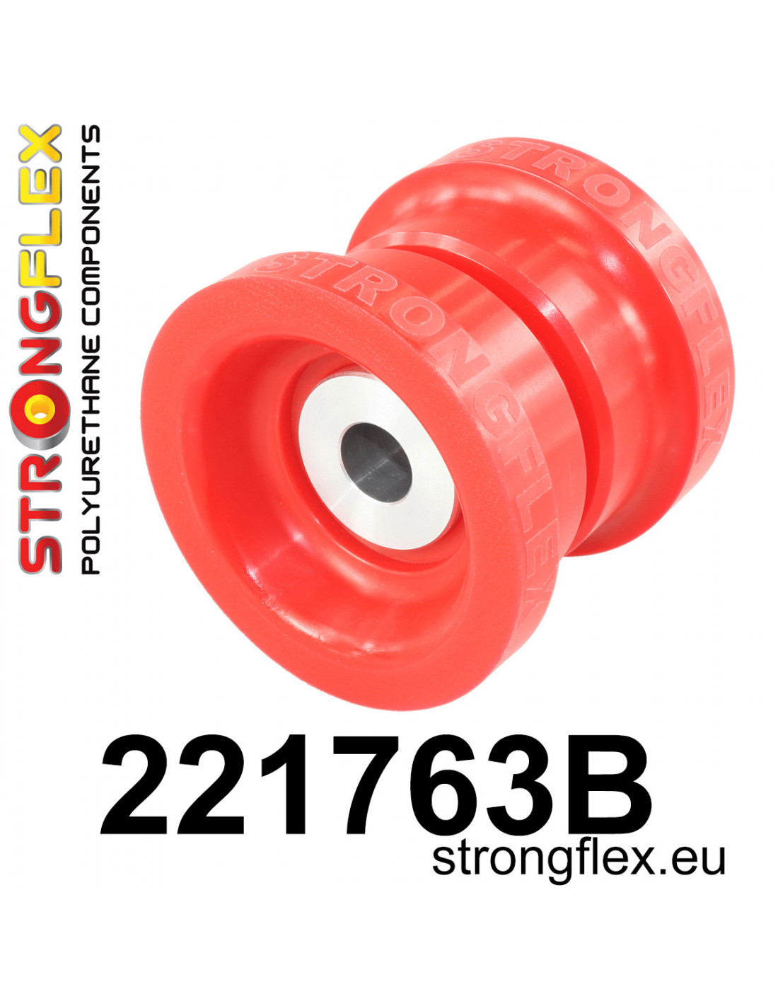 Strongflex Audi / Volkswagen Rubber voorste subframe – 221763B 1 Strongflex Audi / Volkswagen Rubber voorste subframe – 221763B