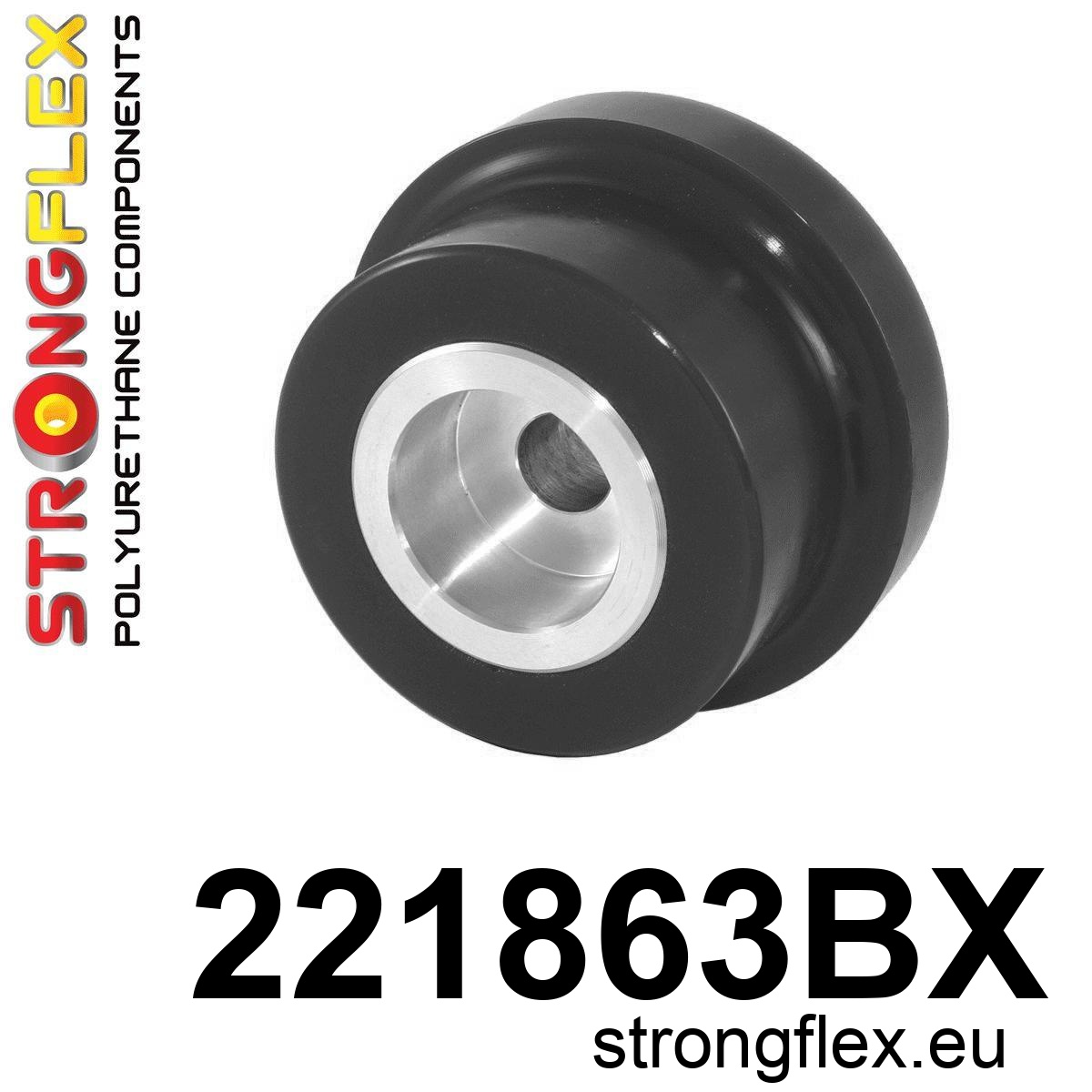 Strongflex Audi / Volkswagen Differentieelophanging, achterste rubber ZWART – 221863BX 1 Strongflex Audi / Volkswagen Differentieelophanging, achterste rubber ZWART – 221863BX
