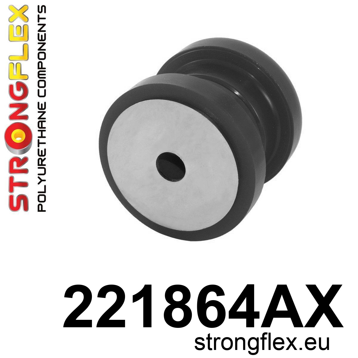 Strongflex Audi / Volkswagen Achteras-subframe rubber SPORT ZWART – 221864AX 1 Strongflex Audi / Volkswagen Achteras-subframe rubber SPORT ZWART – 221864AX