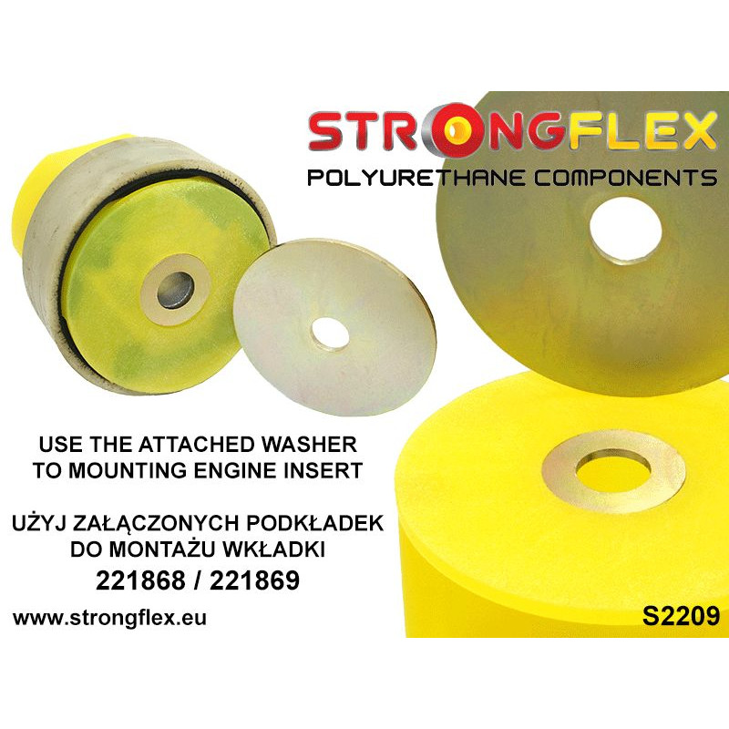 Strongflex Audi / Volkswagen Inzet onderste Motorophanging ZWART – 221869BX 3 Strongflex Audi / Volkswagen Inzet onderste Motorophanging ZWART – 221869BX – Image 3
