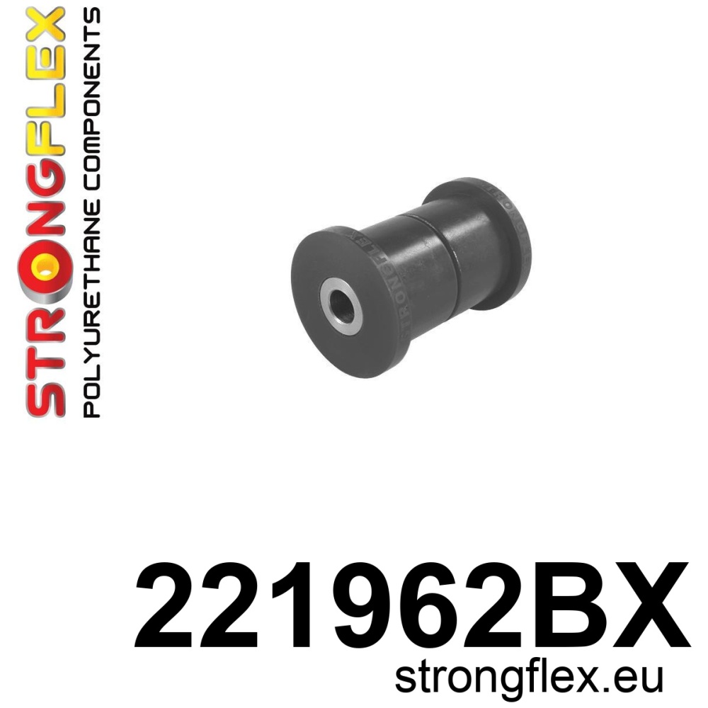 Strongflex Volkswagen Transporter / T4 Draagarmrubber achter onder – binnenzijde ZWART – 221962BX