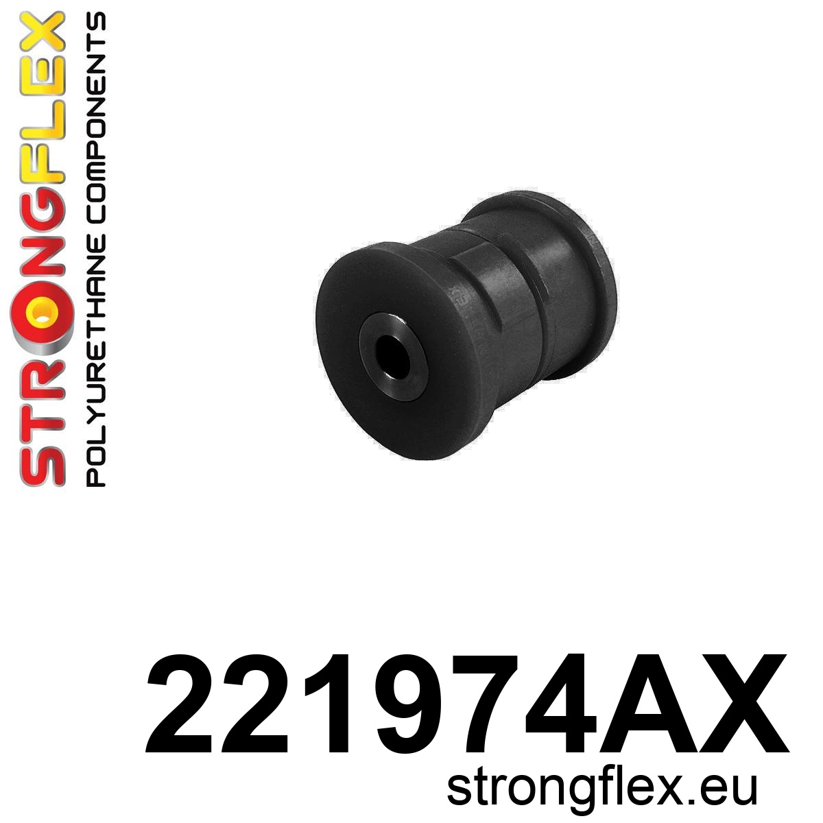 Strongflex Volkswagen Transporter / T5 / T6 Draagarmrubber achter onder - buitenzijde SPORT ZWART – 221974AX 1 Strongflex Volkswagen Transporter / T5 / T6 Draagarmrubber achter onder – buitenzijde SPORT ZWART – 221974AX