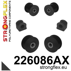 Strongflex Audi / Seat / Volkswagen Draagarm vooras – voorste rubber 30mm SPORT ZWART – 221072AX