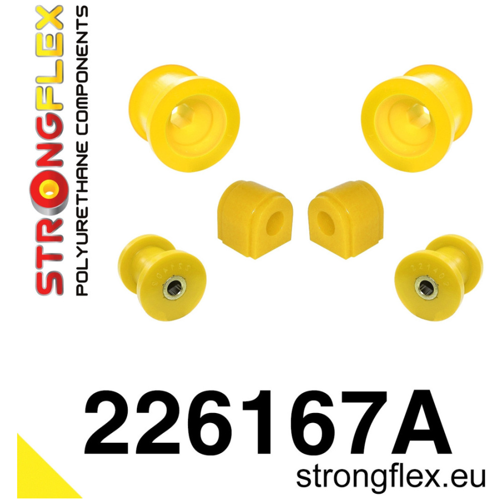 Strongflex Audi / Volkswagen Polyurethan-Buchsensatz Vorderachse SPORT – 226167A