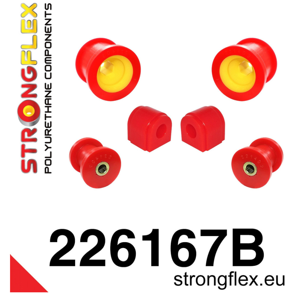 Strongflex Audi / Volkswagen Polyurethaan rubberset vooras – 226167B