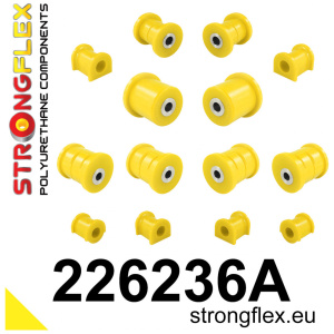 Strongflex Volkswagen Transporter / T5 / T6 Polyurethaan rubberset voor- en achteras SPORT – 226236A
