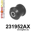 Strongflex Volvo 940 / 960 Achteras panhardstang rubber- bevestiging aan carrosserie SPORT ZWART – 231952AX